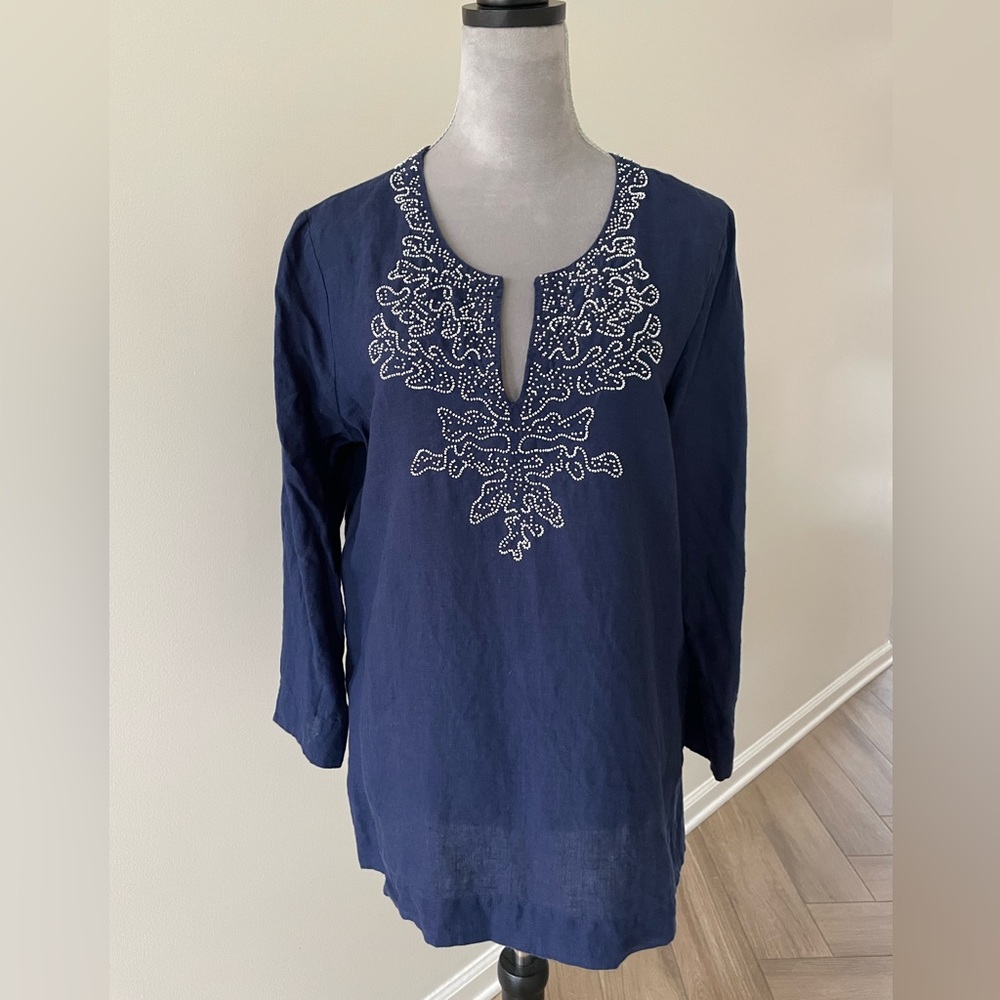 Lilly Pulitzer Amelia Island Tunic - Navy Size L